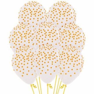 RSp12 Sempertex /390 Crystal Clear with Golden Confetti קונפטי זהב x50