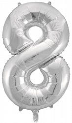 MN32 Number 8 Silver ספרה כסף x1