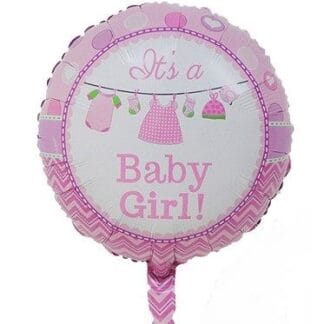 M18 It's a baby girl round עגול מודפס בריתה x1