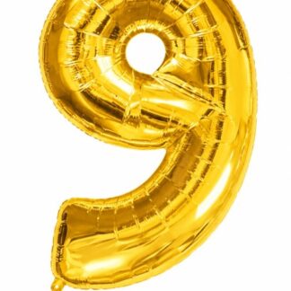 7 inch Number 9 Gold ספרה זהב x2