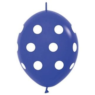 LOLp12 Sempertex /041 Fashion Royal Blue Dots כחול מנוקד x50