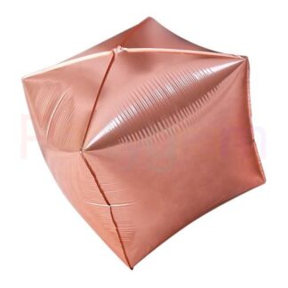 MC22 Cube balloon rosegold בלון קוביה רוזגולד x1