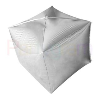MC22 Cube balloon silver בלון קוביה כסף x1