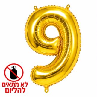 MN32 Number 9 gold ספרה זהב x1