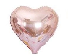 MH18 Champagne gold heart מיילר לב שמפנייה x1