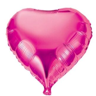 MH18 Fuchsia heart   מיילר לב ורוד כהה x1