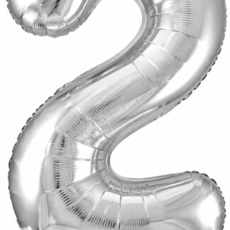 7 inch Number 2 Silver ספרה כסף x2