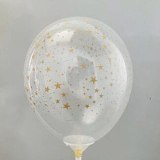 RSp05 Sempertex /390 Crystal Clear GOLDEN STARS שקוף עם כוכבים זהב x50