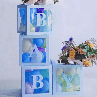 קוביות בייבי צבע תכלת x4