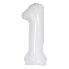 MN34 Number 1 White ספרה לבן x1