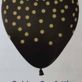 RSp12 Sempertex /580 Metallic Black AO GOLDEN CONFETTI קונפטי זהב x12