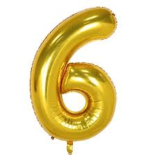 MN34 Number6 6 Gold ספרה זהב x1