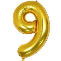 MN34 Number 9 Gold ספרה זהב x1