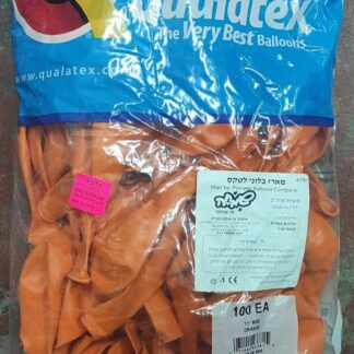 RQ11 Qualatex Orange כתום x100 למחוק