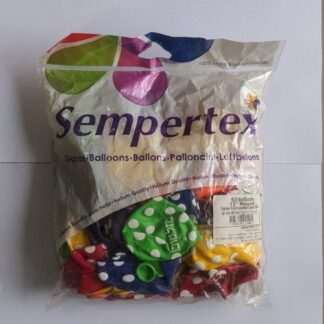 RSp12 Sempertex /000 Fashion Assorted color white dots נקודות מזל טוב x50