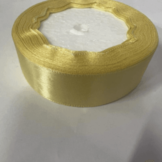 סרט סאטן שמנת עובי 2 ס''מ 25 יארד