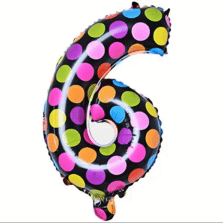 MN16 Number 6 Color ספרה צבעונית x1