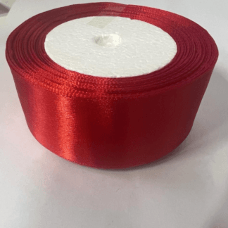 סרט סאטן אדום עובי 3.7 ס''מ 25 יארד