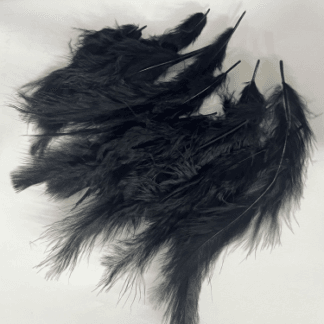 feathers black נוצות צבע שחור x1