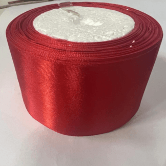 סרט סאטן אדום עובי 5ס''מ 25 יארד x1