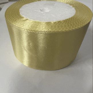 סרט סאטן שמנת עובי 5 ס''מ 25 יארד x1
