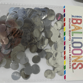 Confetti gr15 big silver נצנצים קונפטי גדול כסף x1