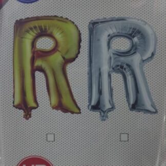 ML40 אות אנגלית R letter silver צבע כסף x1
