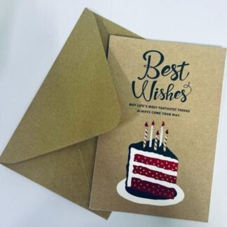 כרטיס ברכה "Best Wishes"