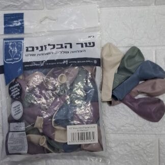 10" b600 pastel dust assorted שר הבלונים אבק מעורב x50