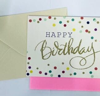 כרטיס ברכה "Happy Birthday"