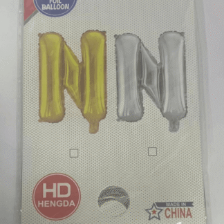 ML40 אות אנגלית N letter silver צבע כסף x1