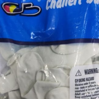 СB12 Chailert Balloon white hearts לבבות לבנים x100