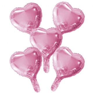 MH10 pink Heart מיילר לב וורוד x5