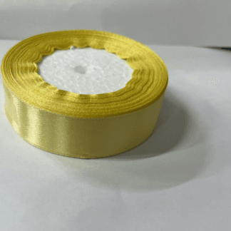 סרט סאטן שמנת עובי 3 ס''מ  25 יארד x1