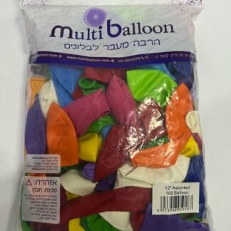 RM12 Multiballoon /m000 assorted מעורב x100 למחוק