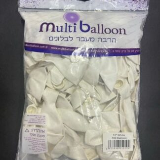 RM12 Multiballoon /m046 White לבן x100