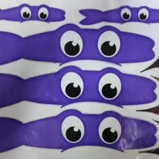 Eyes Stickers designed purple מדבקות עיניים מעוצב סגול  x1