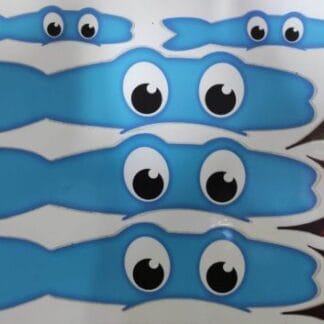 Eyes Stickers designed blue מדבקות עיניים מעוצב כחול  x1