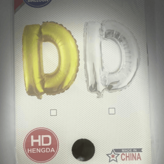 ML16 אות אנגלית D letter silver צבע כסף x1