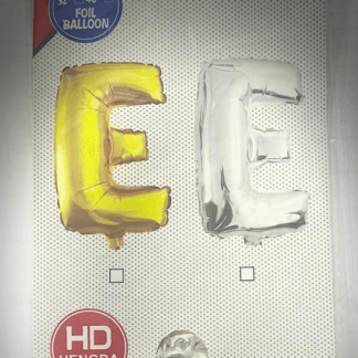 ML16 אות אנגלית E letter silver צבע כסף x1