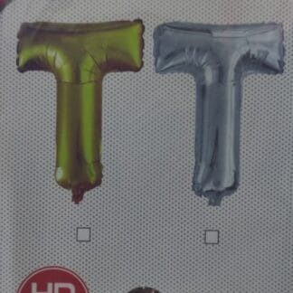 ML16 אות אנגלית T letter silver צבע כסף x1