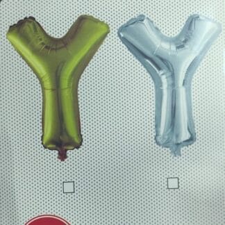 ML16 אות אנגלית Y letter silver צבע כסף x1