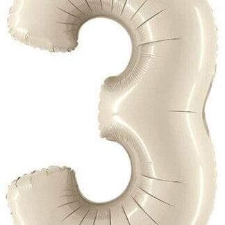 MN34 Number 3 Cream ספרה צבע קרם x1