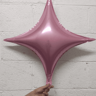 MS16 Pink 4 pointed star כוכב ורוד 4 קצוות (לא מתאים להליום) x1