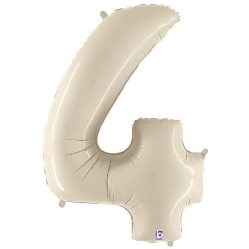 MN34 Number 4 White sand  ספרה צבע חול x1