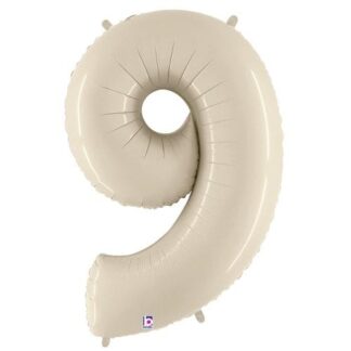 MN34 Number 9 White sand ספרה צבע חול x1