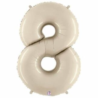 MN34 Number 8 White sand  ספרה צבע חול x1