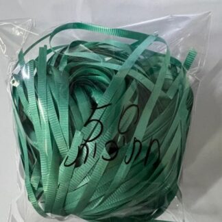 סרט מתנות צבע ירוק  חתוך 50 חתיכות