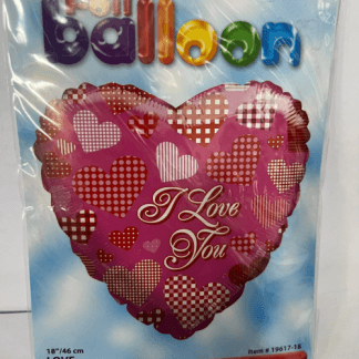 M18 I Love you מיילר לב  צבע ורוד עם bp x1