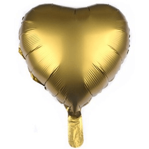 MH18 Chrome Gold heart   מיילר לב זהב כרום
